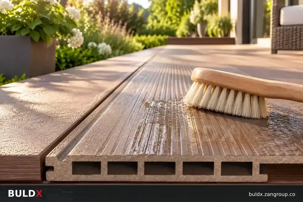 AI-generated application context: Composite decking maintenance: avoid the maintenance-free assumption