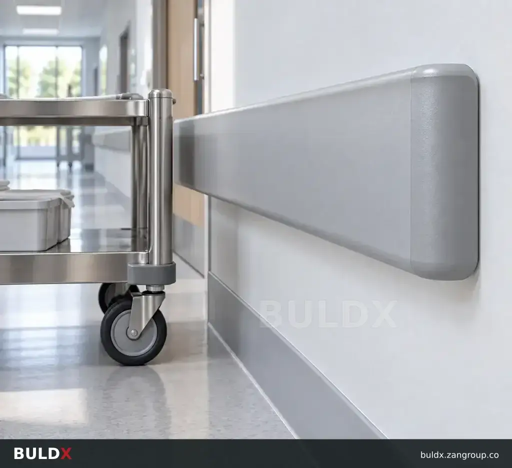 AI-generated application context: Crash rails: match protection height to trolley impact