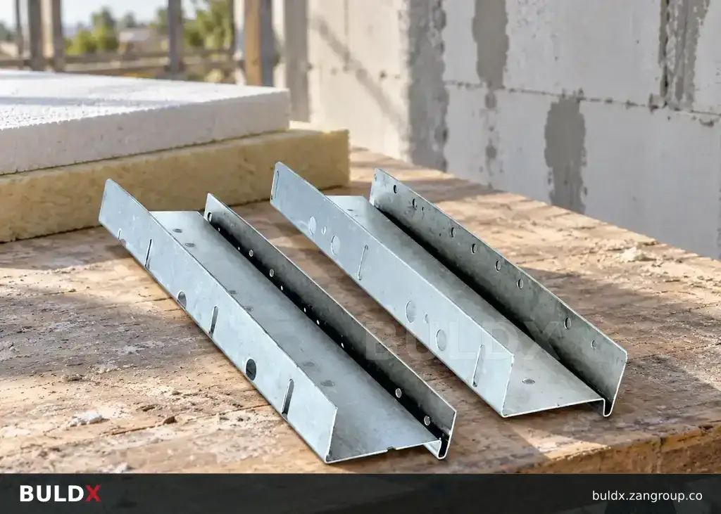 AI-generated application context: Insulation starter tracks: match width and stock thickness