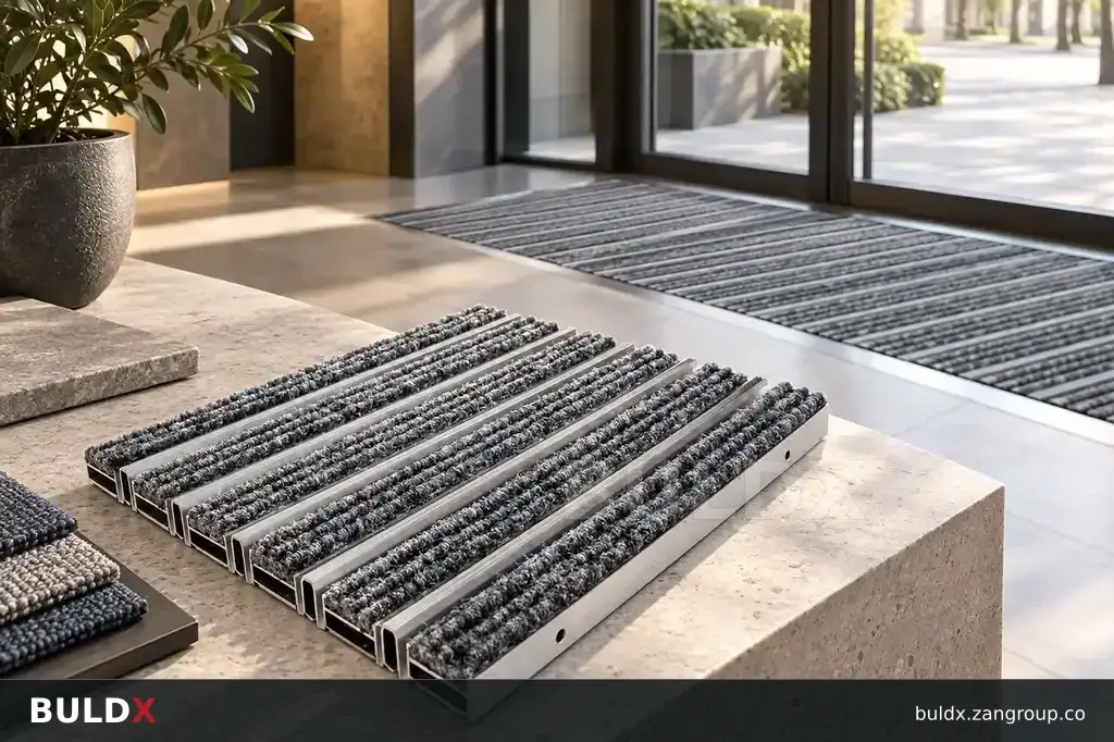 AI-generated application context: Reading entrance mat variants when images look alike