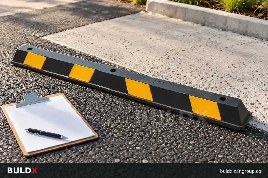 AI-generated application context: Parking product anchors: concrete, asphalt and existing surfaces