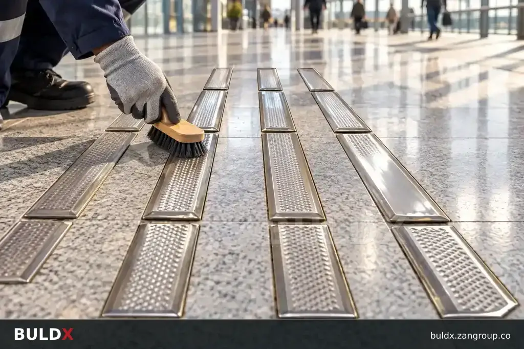 AI-generated application context: Maintaining tactile surfaces without losing route continuity