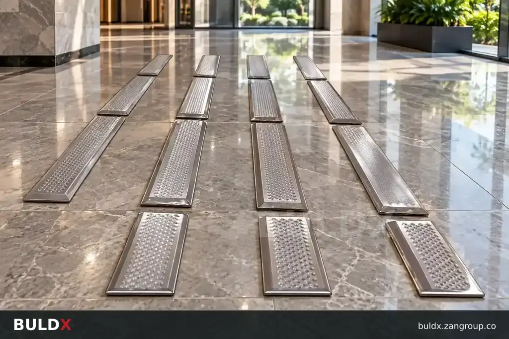 AI-generated application context: Retrofitting tactile surfaces onto existing floors