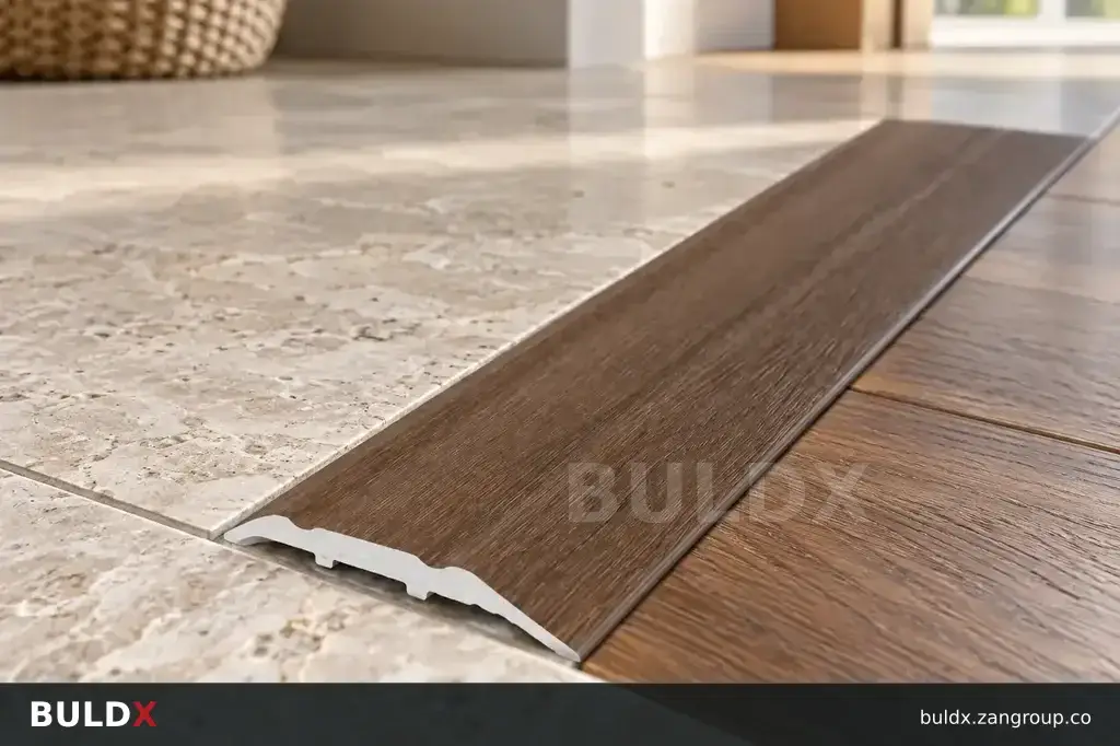 AI-generated application context: Floor transition profiles: equal levels versus height changes