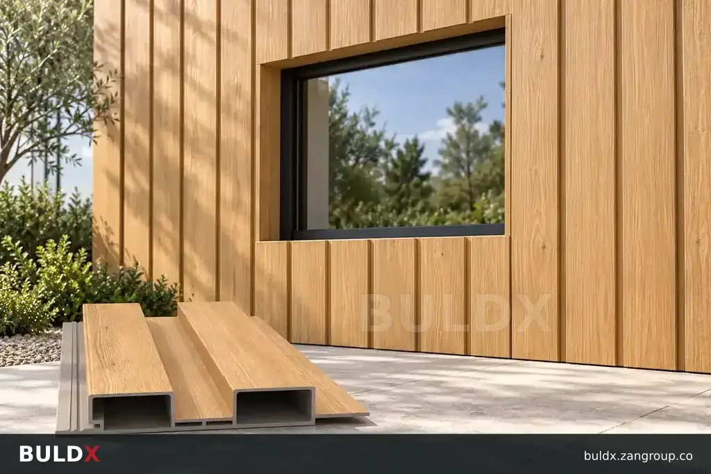 AI-generated application context: Wall cladding panel setting-out around openings